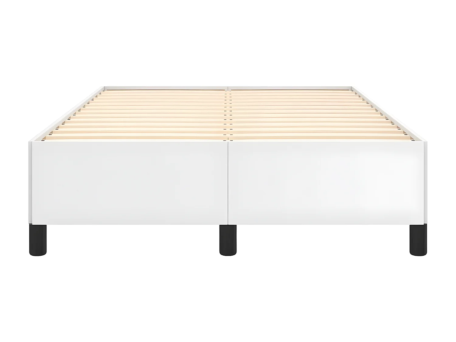 Cadre de lit Blanc 120x200 cm Similicuir