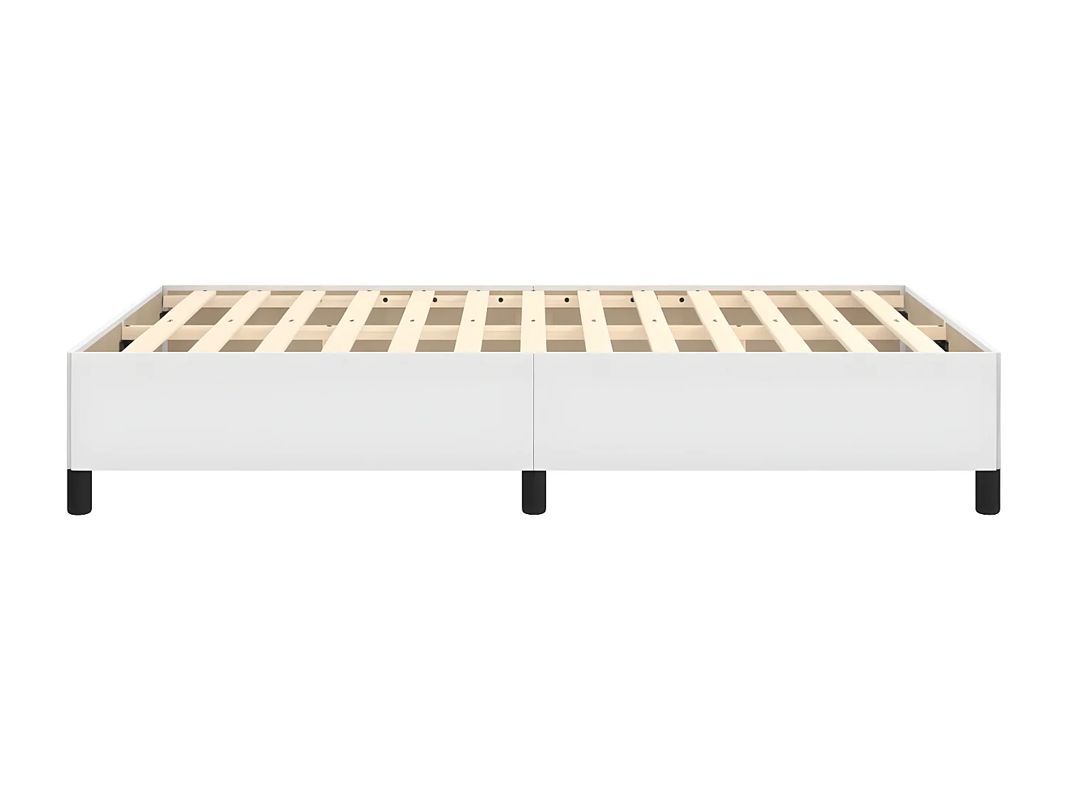 Cadre de lit Blanc 120x200 cm Similicuir