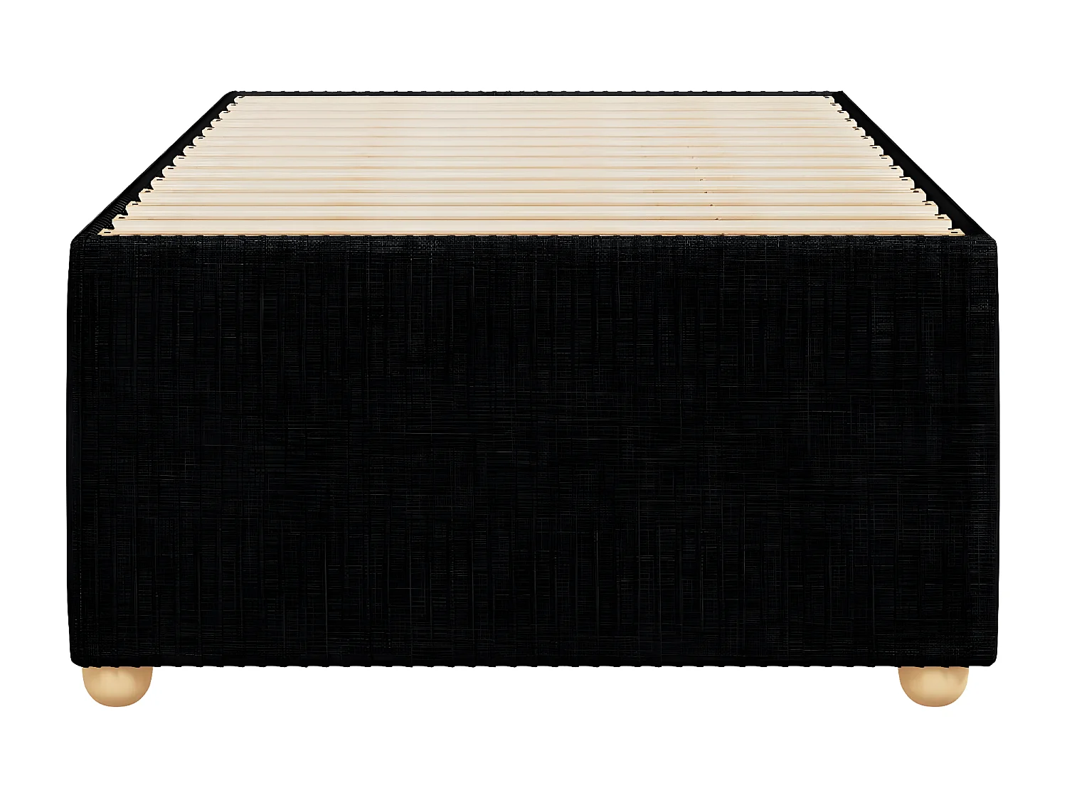 Cadre de lit Noir 90x190 cm Tissu