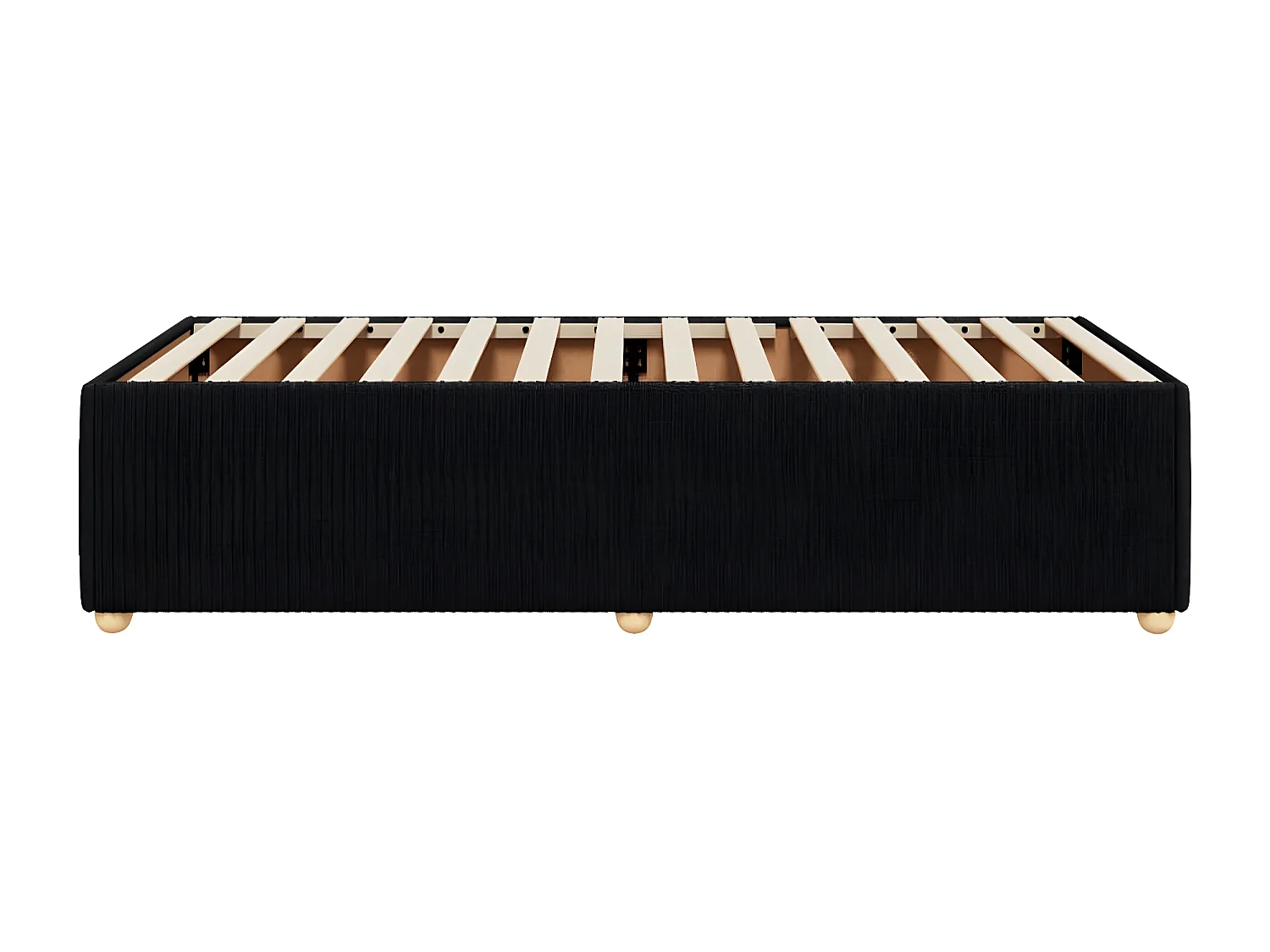 Cadre de lit Noir 90x190 cm Tissu