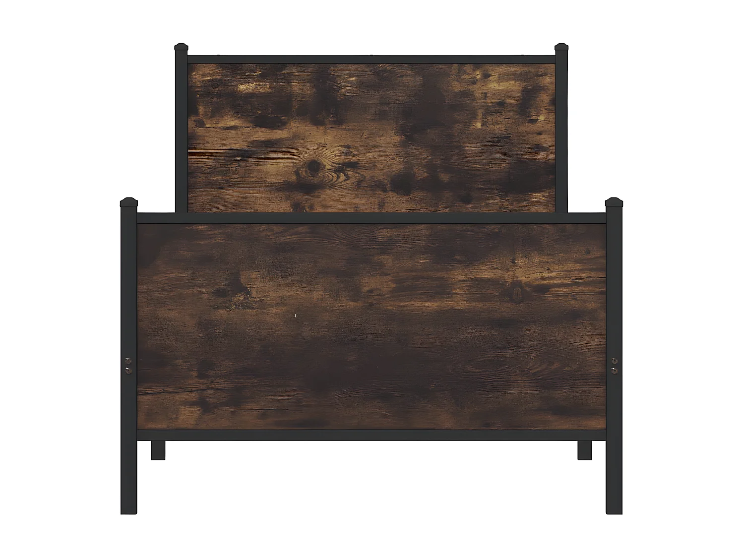 Cadre de lit métal avec tête de lit et pied de lit 75x190 cm