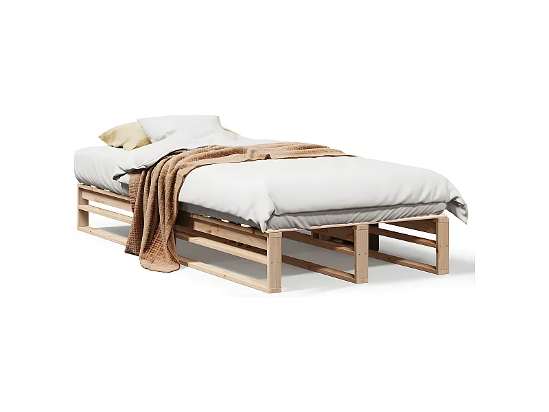 Cama sem colchão 90x190 cm madeira de pinho maciça