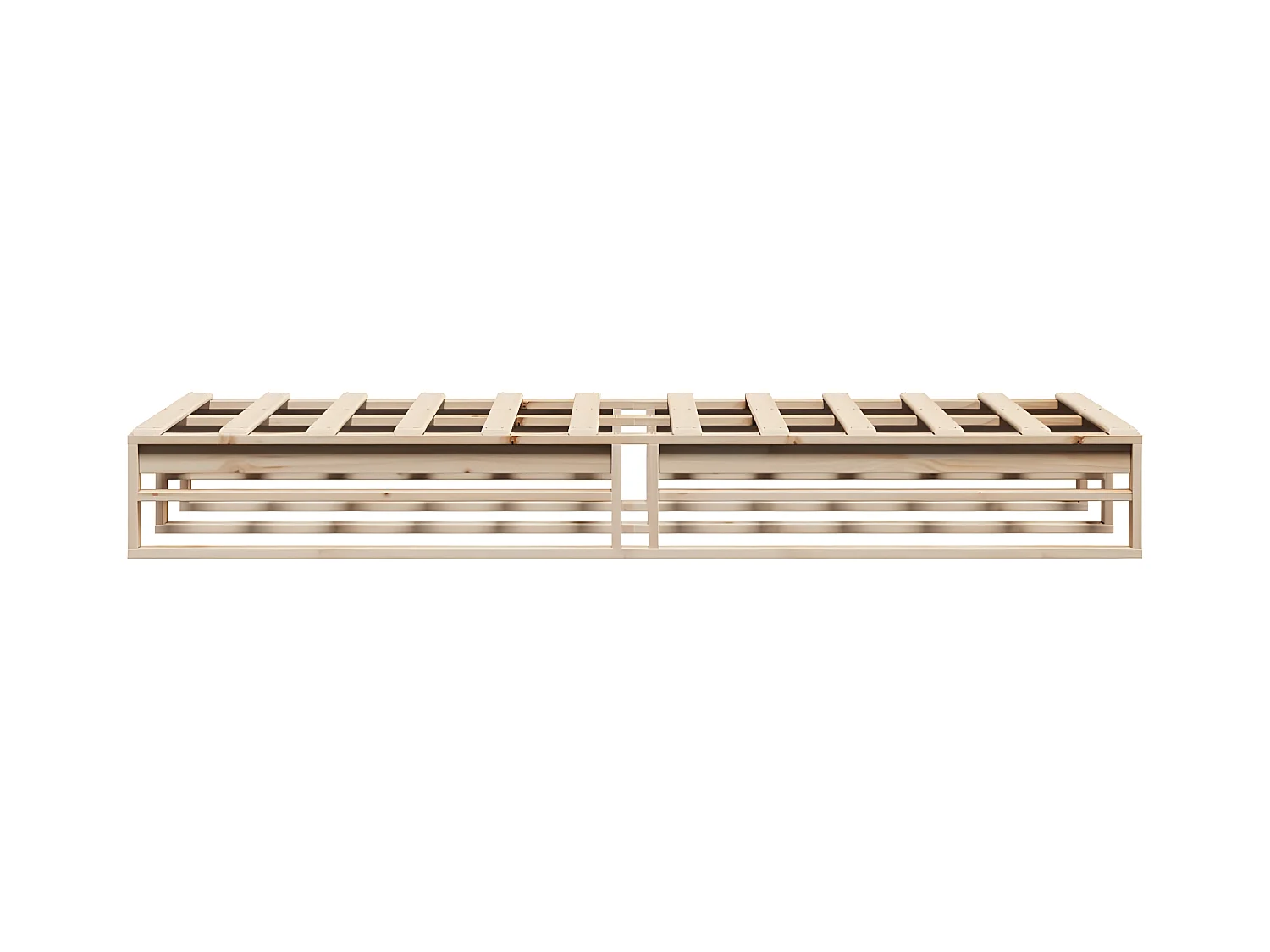 Cadre de lit sans matelas 90x190 cm bois de pin massif