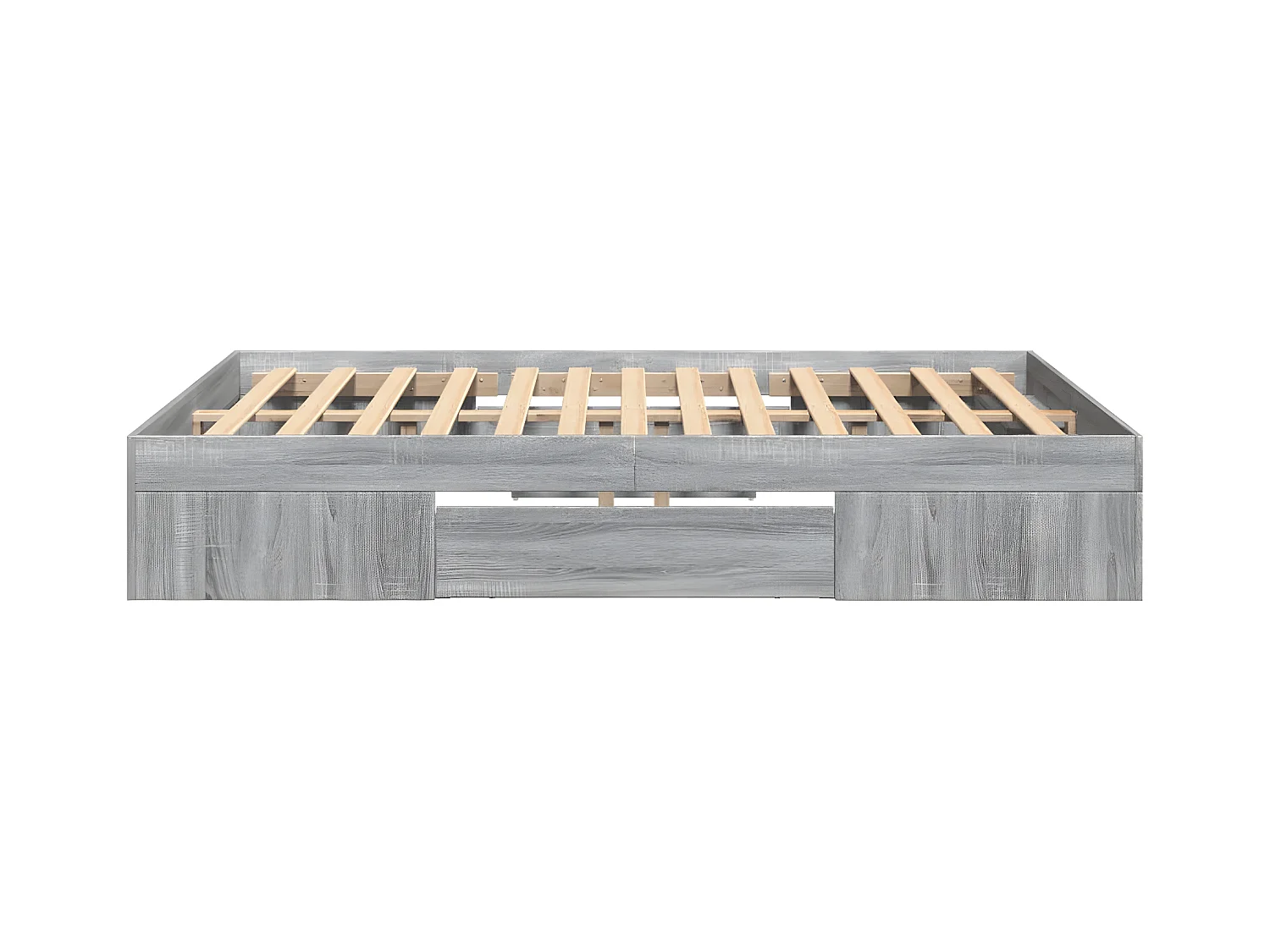 Cadre de lit sonoma gris 140x200 cm bois d'ingénierie