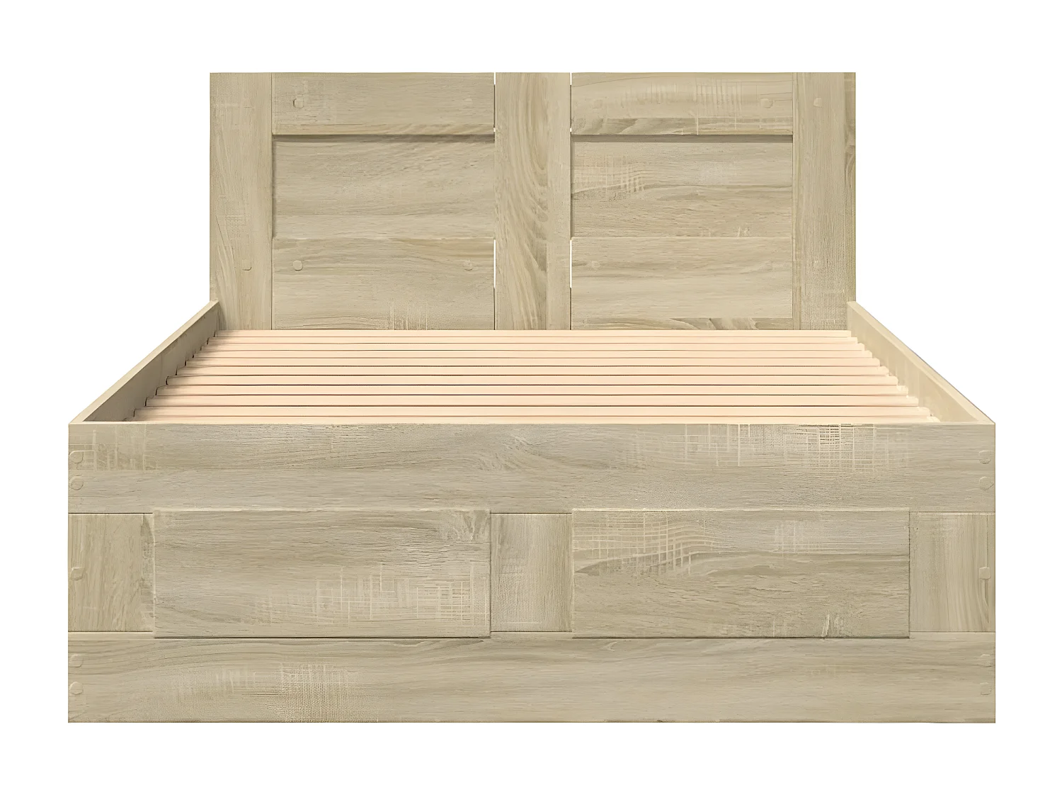 Cama con cabecero madera de ingeniería roble Sonoma 90x190 cm