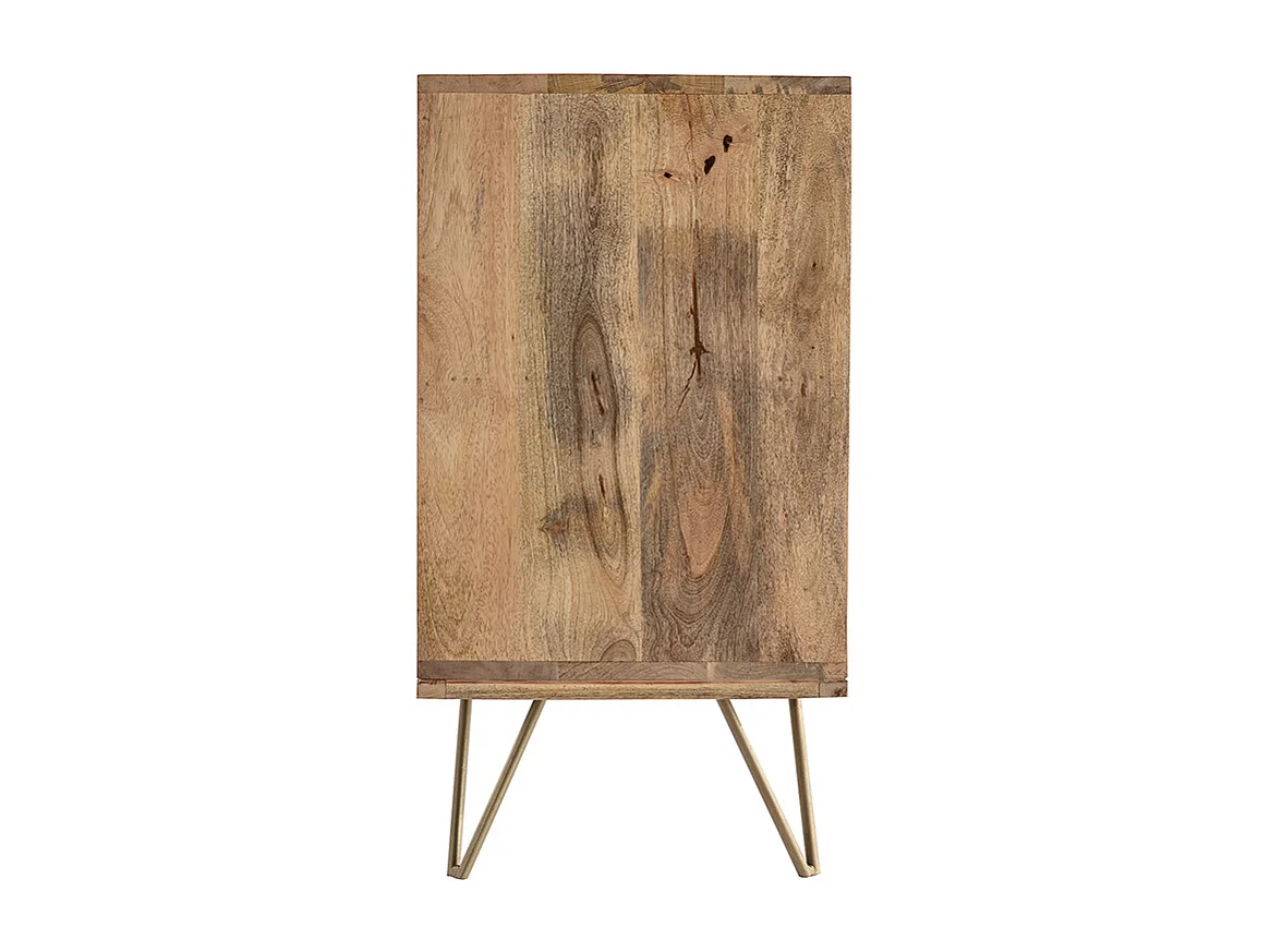 Aparador en mango y metal dorado LINIUM