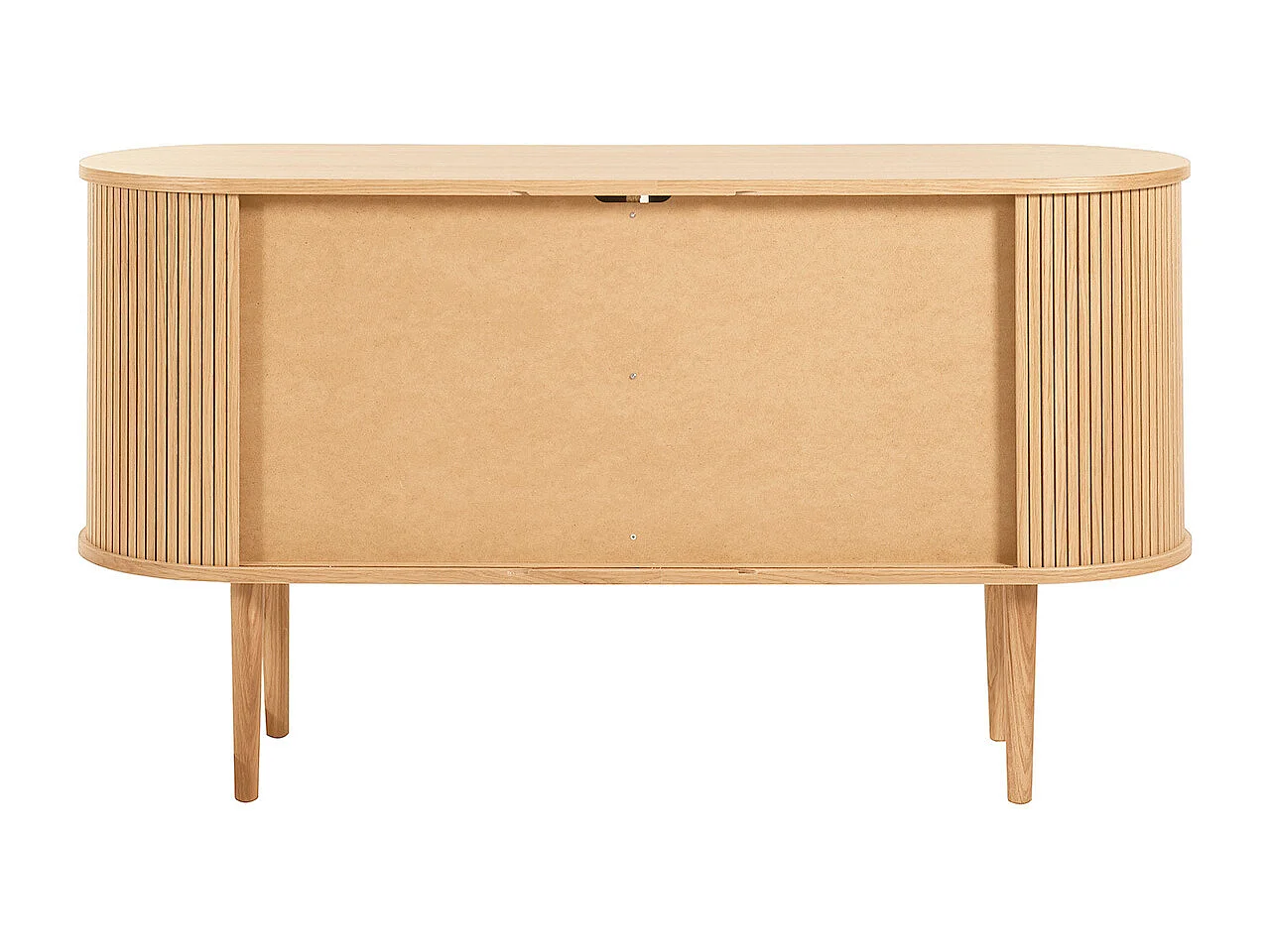 Buffet vintage en bois clair chêne 2 portes coulissantes L138 cm EPIC