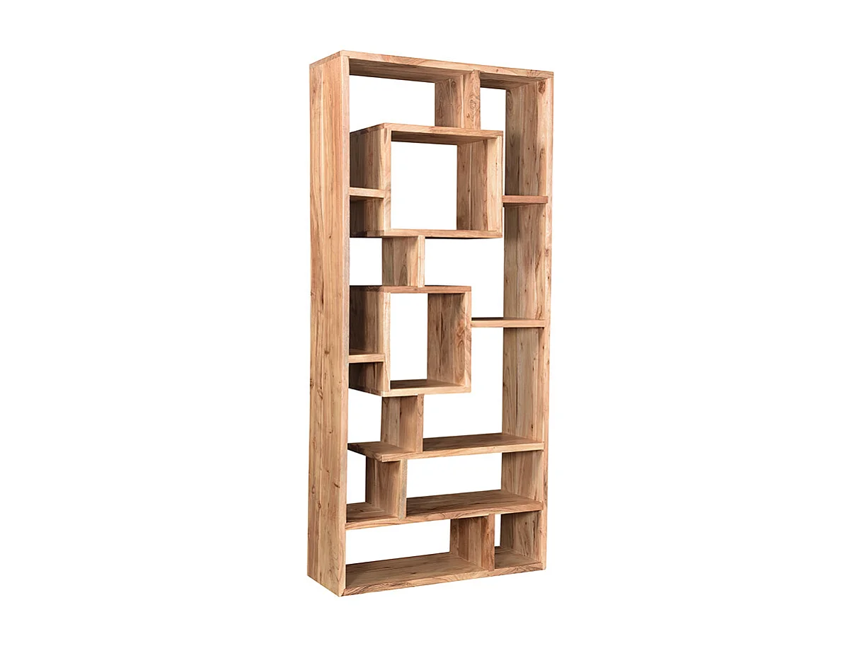 Bibliothèque ouverte design en bois massif L80 cm CHAPMAN