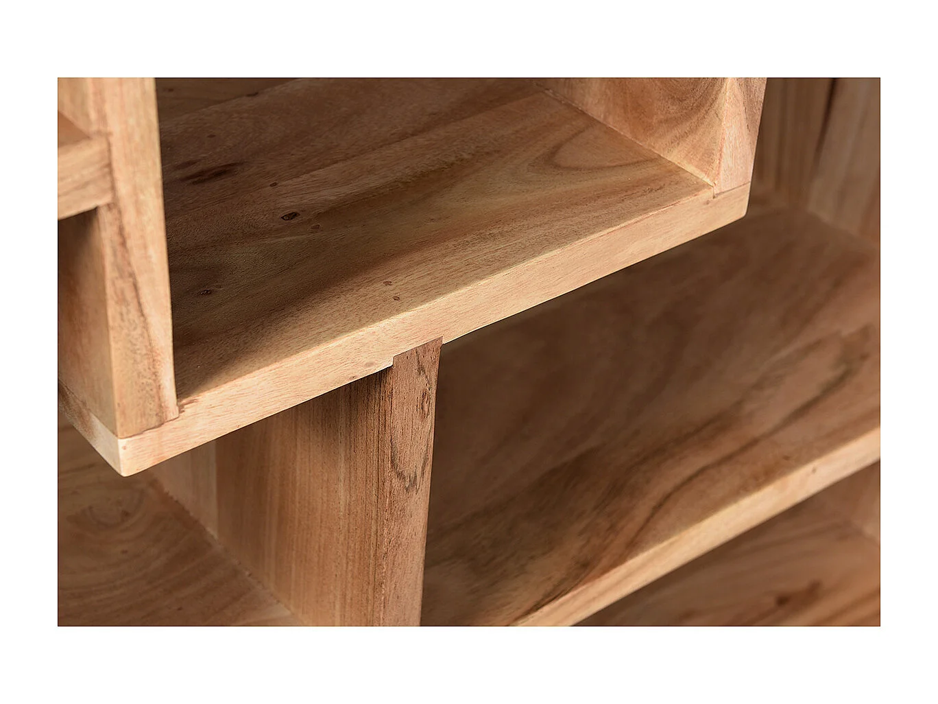 Bibliothèque ouverte design en bois massif L80 cm CHAPMAN