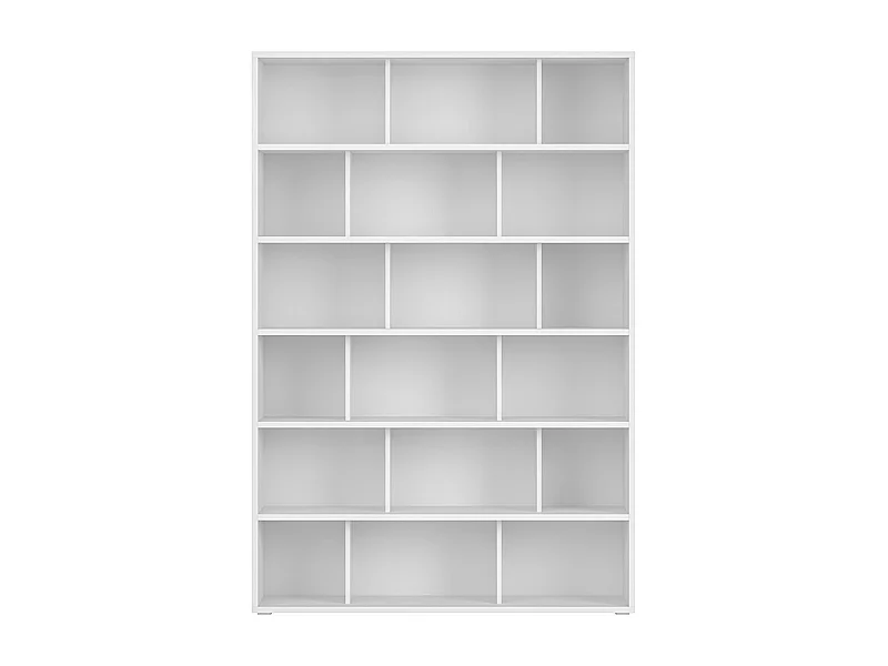 Bibliothèque scandinave blanc mat L140 cm EPURE