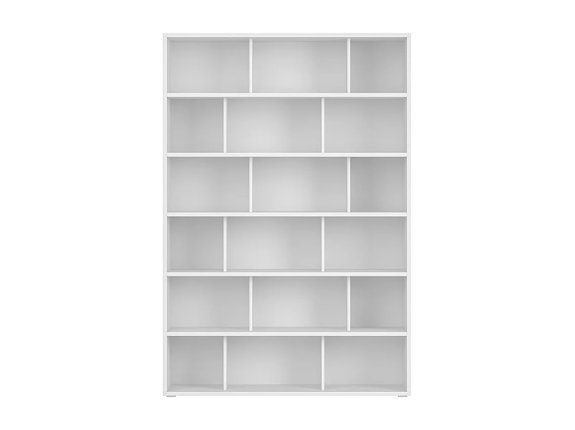 Librería nórdica de madera blanca 140 cm EPURE