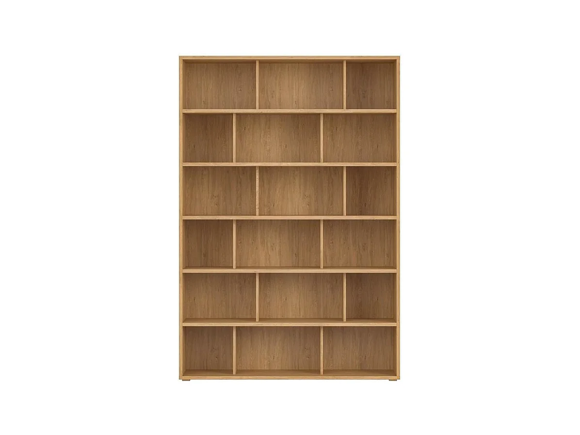Bibliothèque scandinave finition bois clair chêne L140 cm EPURE