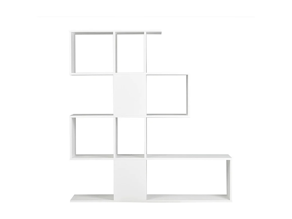 Libreria divisoria di design bianco laccato lucido H147 cm COMO