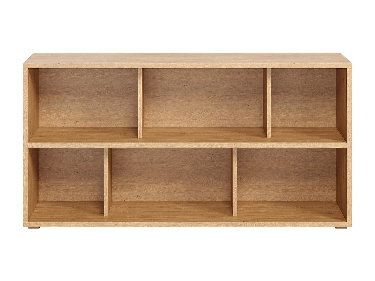 Libreria bassa finitura legno chiaro rovere L140 cm EPURE