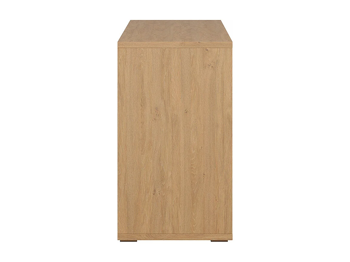 Libreria bassa finitura legno chiaro rovere L140 cm EPURE