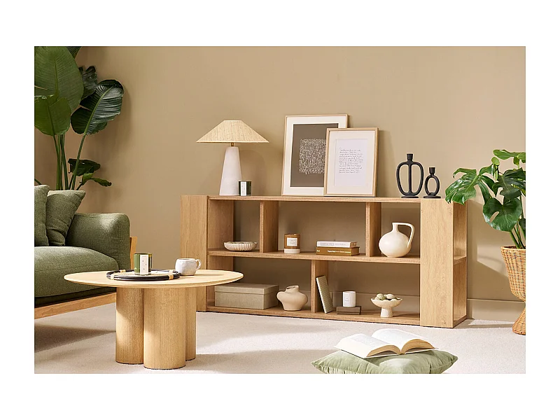 Biblioteca baja blanca L168 cm MUSSO