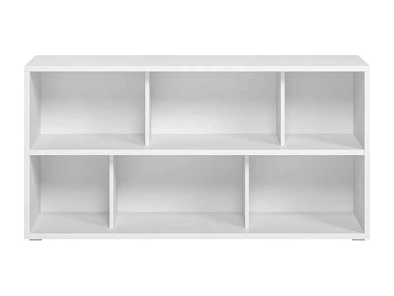 Libreria bassa legno bianco L140 cm EPURE
