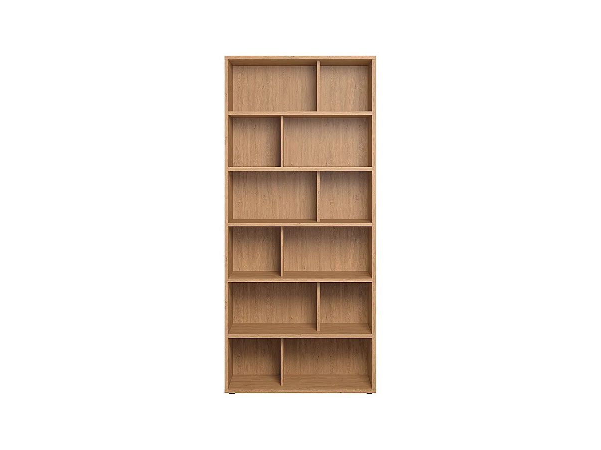 Bibliothèque design finition bois clair chêne L92 cm EPURE
