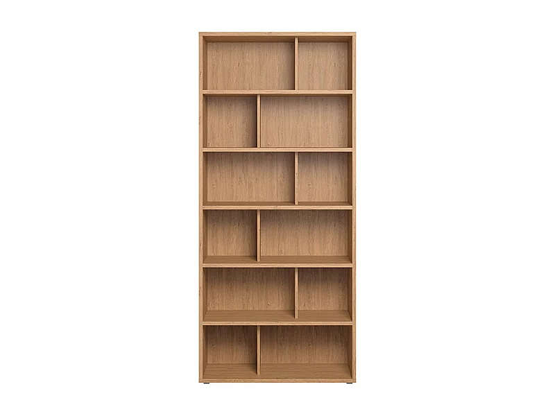 Bibliothèque design finition bois clair chêne L92 cm EPURE
