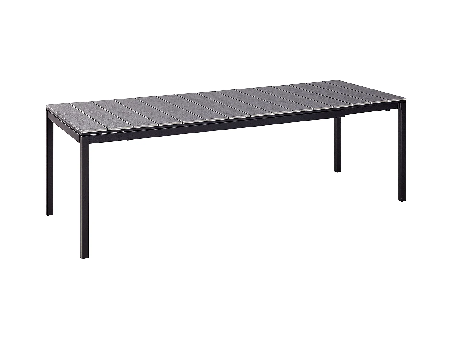 Ausziehbarer Gartentisch TOFANE 198/248 cm 90 cm Grau