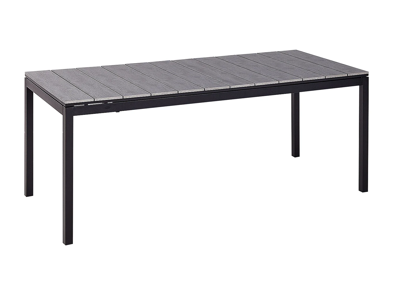 Table de salle à manger de jardin extensible TOFANE 198/248 cm 90 cm Gris