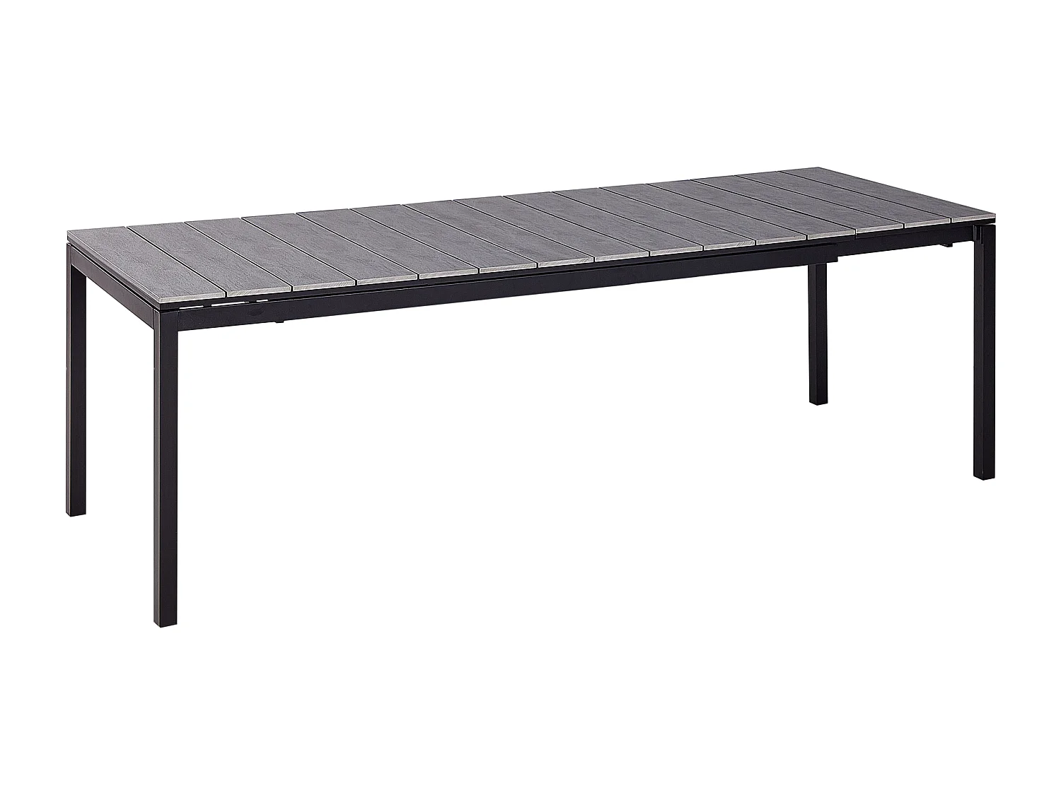 Table de salle à manger de jardin extensible TOFANE 198/248 cm 90 cm Gris