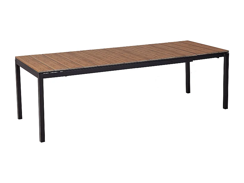 Stół ogrodowy rozkładany TOFANE 198/248 cm 90 cm Brązowy