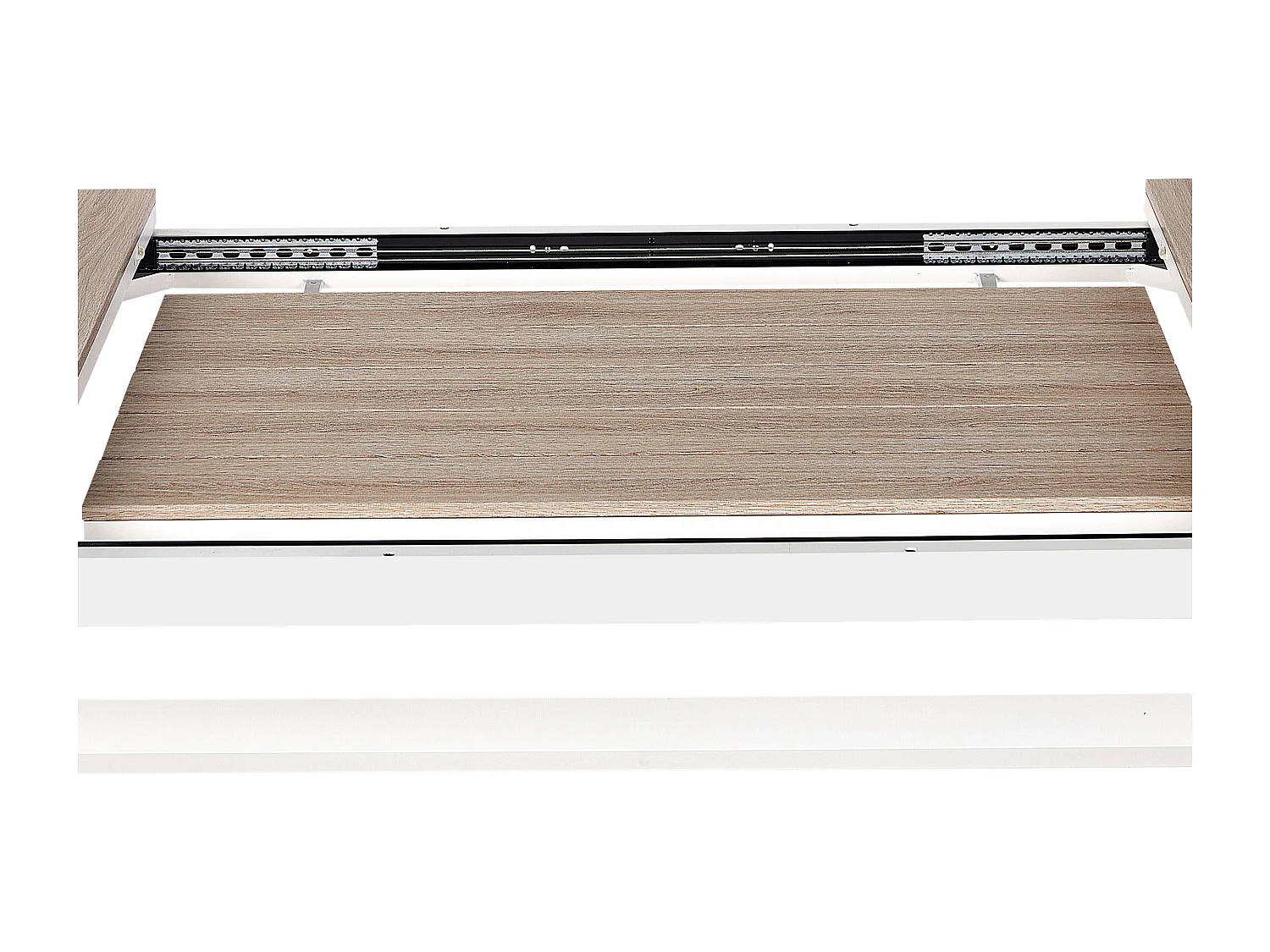 Table de salle à manger de jardin extensible FANES 184/242 cm 90 cm Métal Blanc