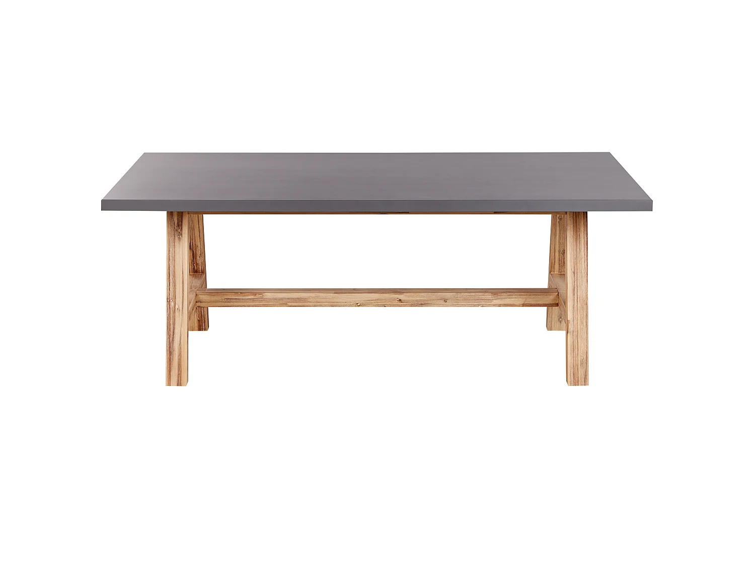 Table de salle à manger de jardin TONNARE 200 cm 100 cm Béton Gris