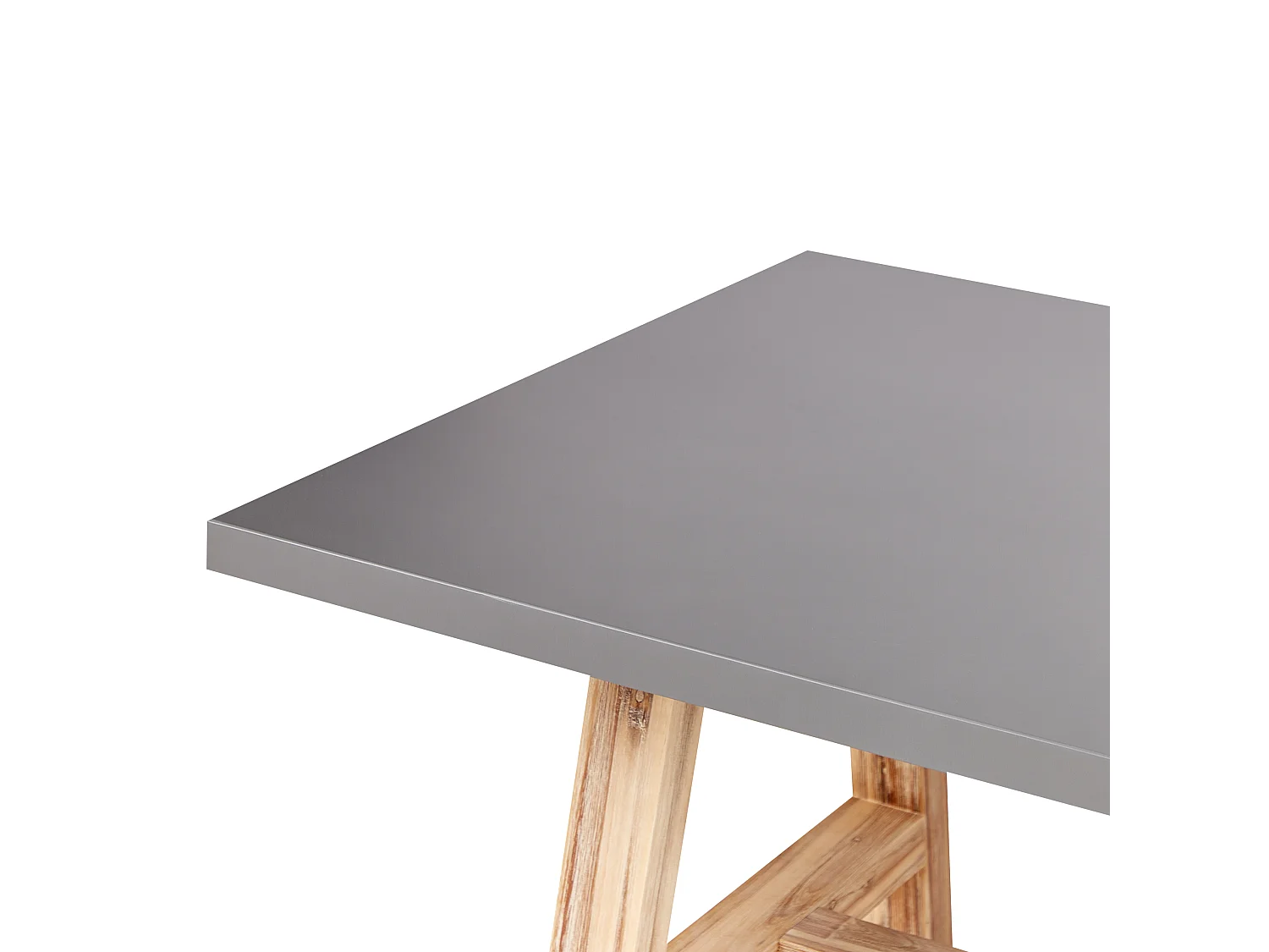 Table de salle à manger de jardin TONNARE 200 cm 100 cm Béton Gris