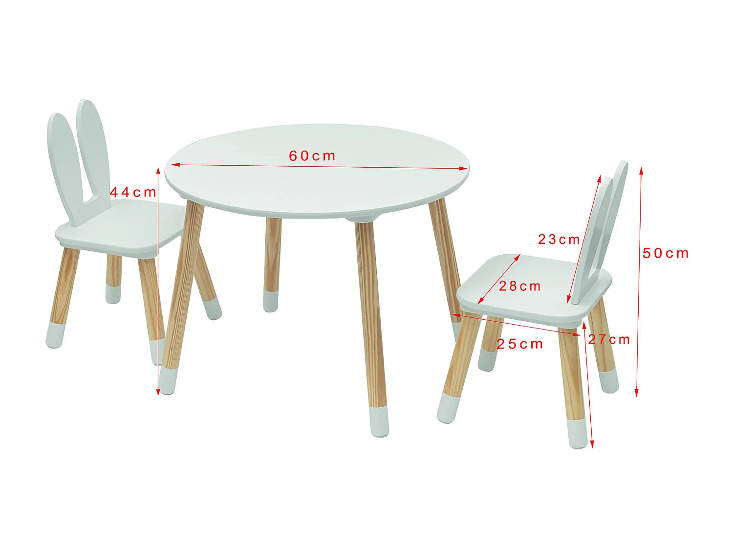 Tavolino e 2 Sedie per Bimbi Rebecca Mobili Milicia 44x60x60 MDF Pino Verde Acqua Marrone SET 3 pezzi