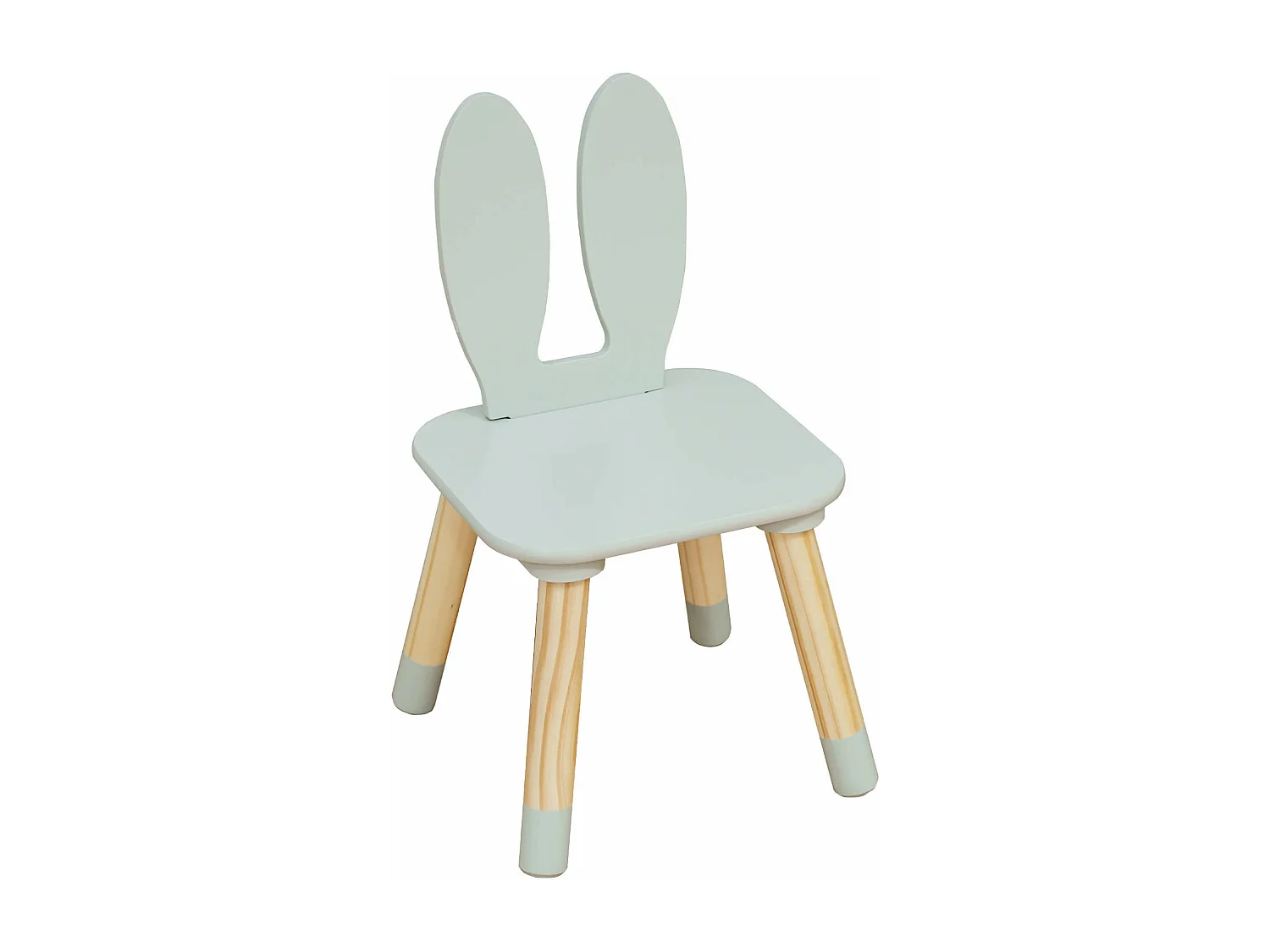 Tavolino e 2 Sedie per Bimbi Rebecca Mobili Milicia 44x60x60 MDF Pino Verde Acqua Marrone SET 3 pezzi
