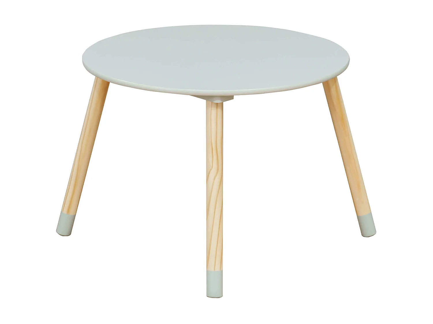 Tavolino e 2 Sedie per Bimbi Rebecca Mobili Milicia 44x60x60 MDF Pino Verde Acqua Marrone SET 3 pezzi