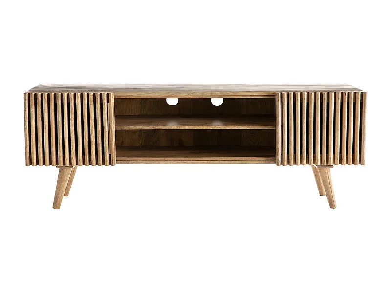 Mueble TV en mango con puertas correderas ALBA