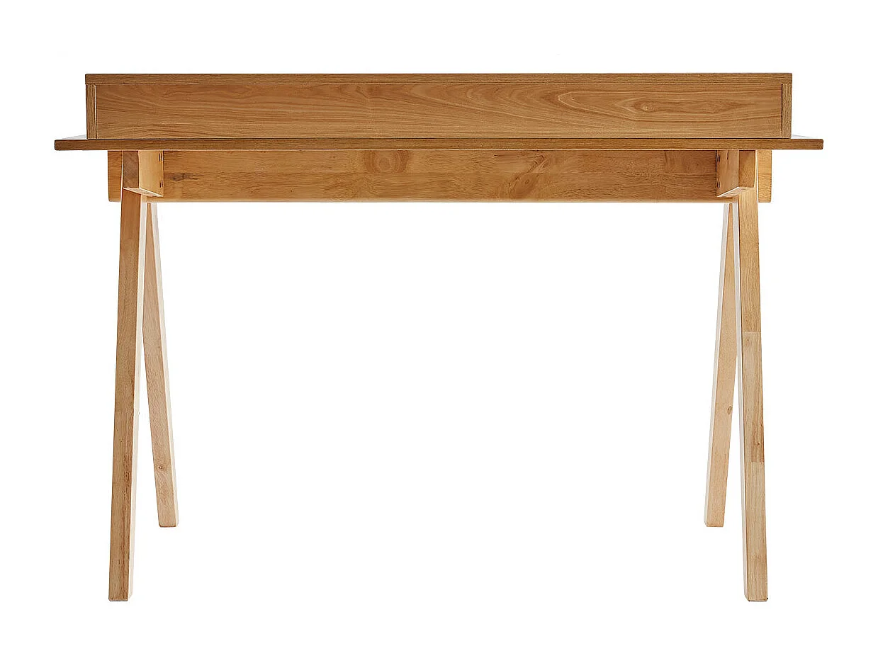 Escritorio con almacenaje de madera clara 120 cm PULITO