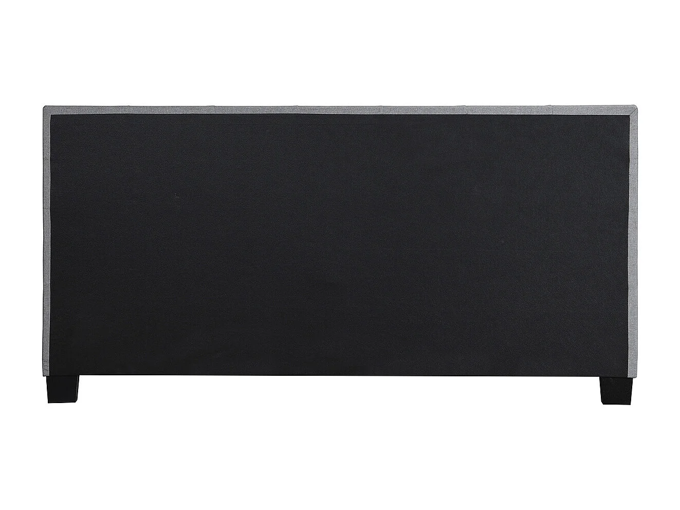 Bett 180 x 200 Stoff Grau gepolstert MARQUISE