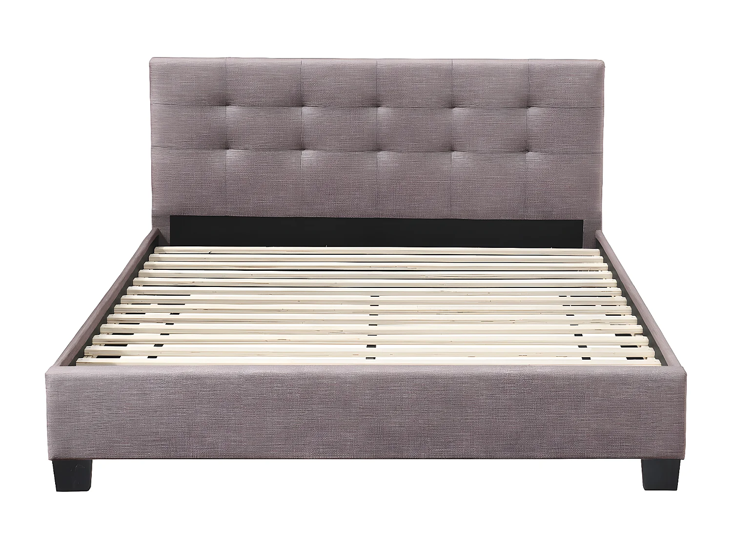 Letto 160 x 200 imbottito tessuto cammello MARQUISE