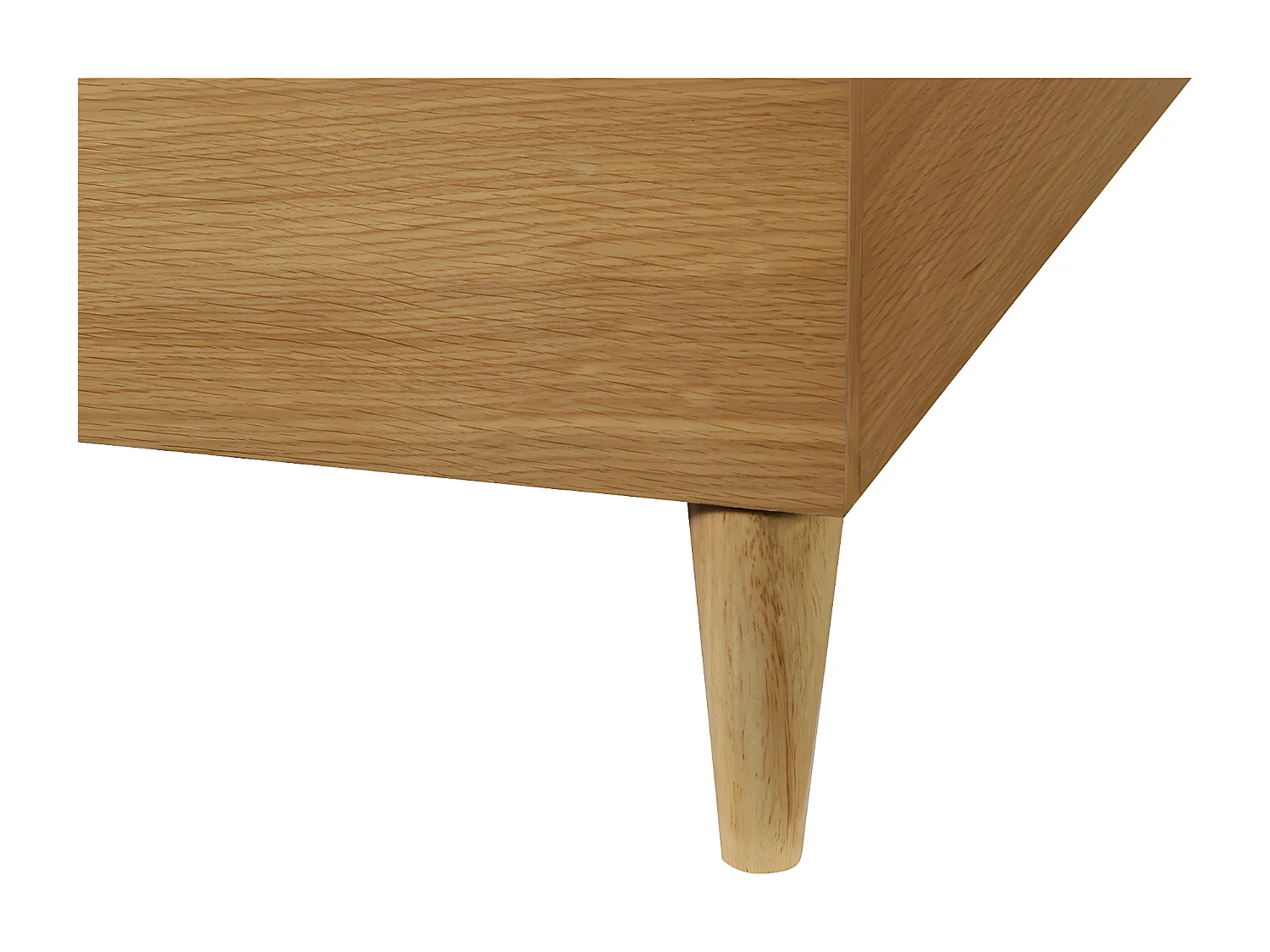 Letto adulto  160 x 200 cm con rete finitura in legno chiaro AYO