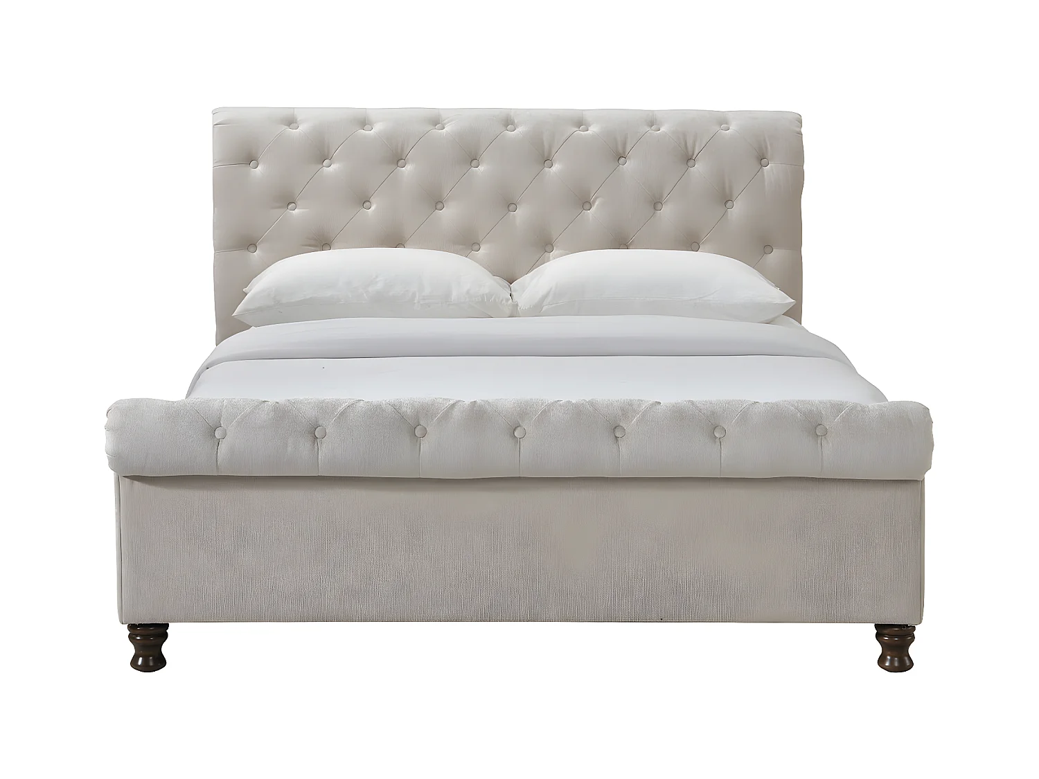 Bett 2 Personen 160 cm x 200 cm Samt RILEY