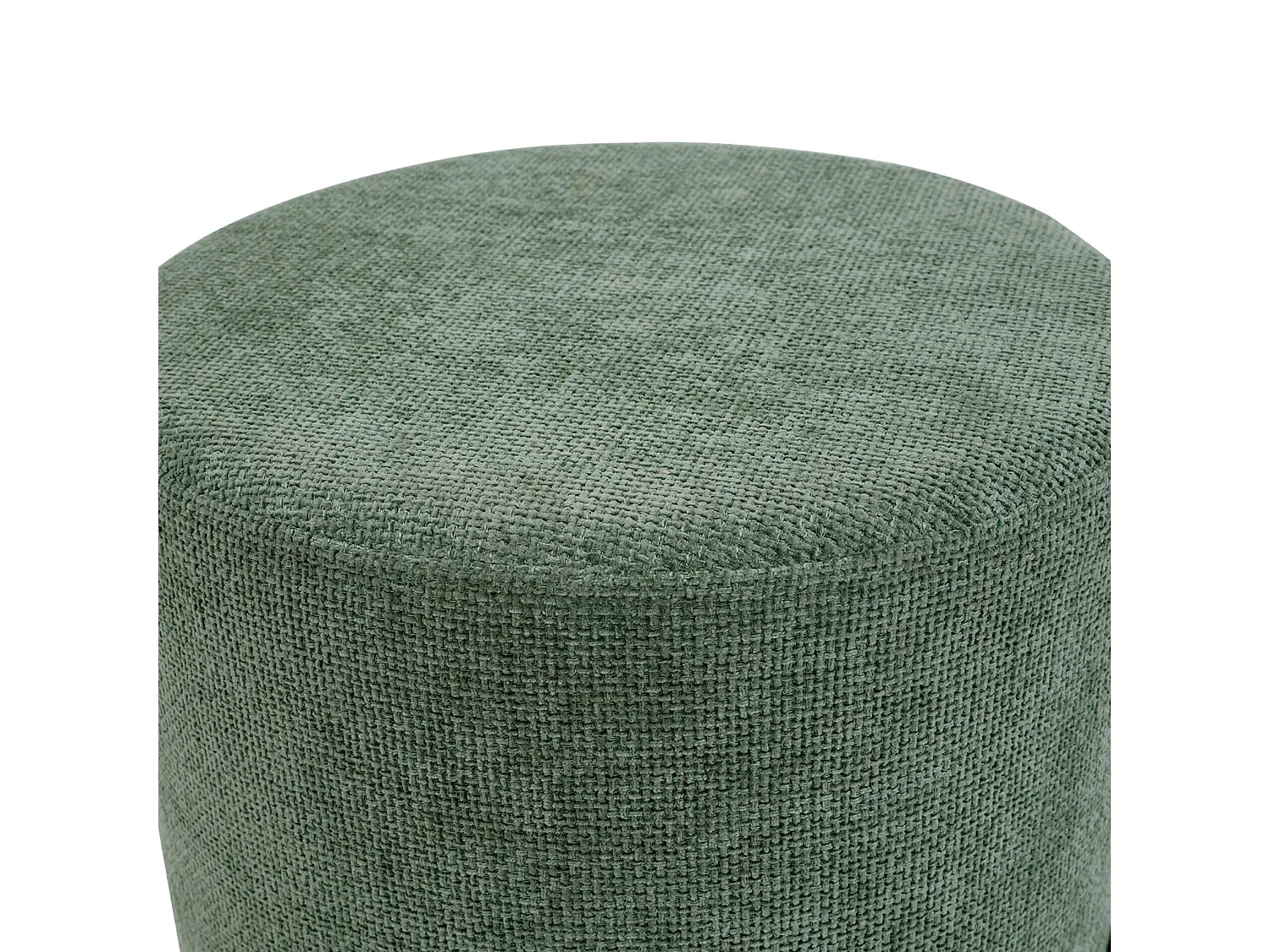 Pouf Daikon 43,5x38x38 Tissu Polyester Acier Vert Foncé Noir Moderne