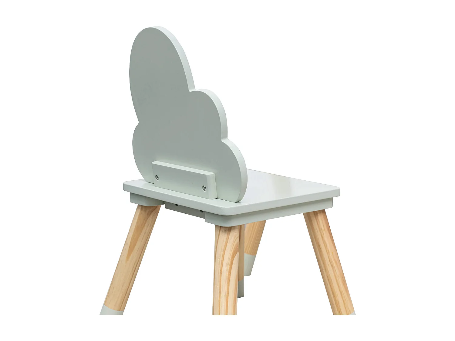 Sedie per Bambini Rebecca Mobili Aspasia 50x25x25 MDF Pino Verde Acqua Marrone SET 2 pezzi