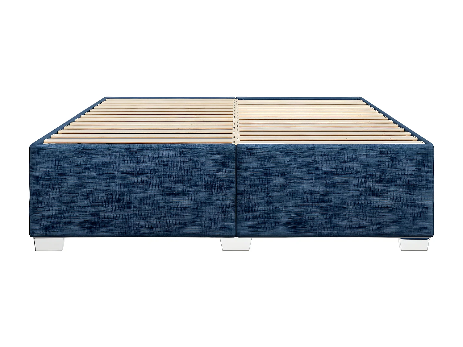 Estructura de cama tela azul 180x200 cm