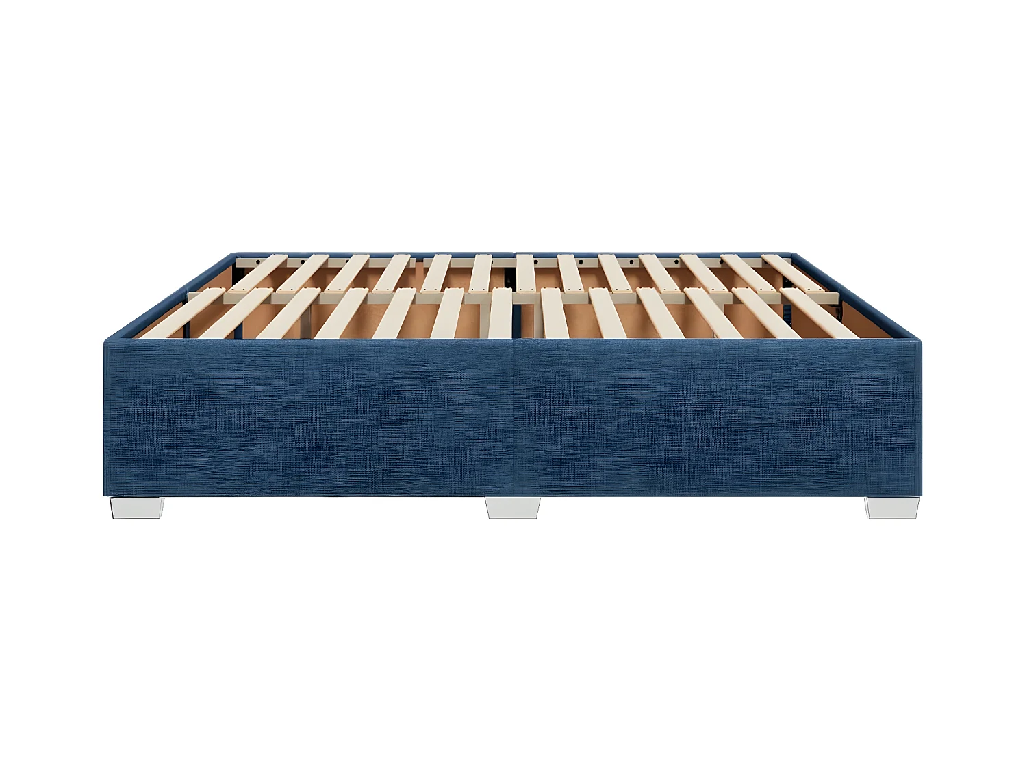 Estructura de cama tela azul 180x200 cm