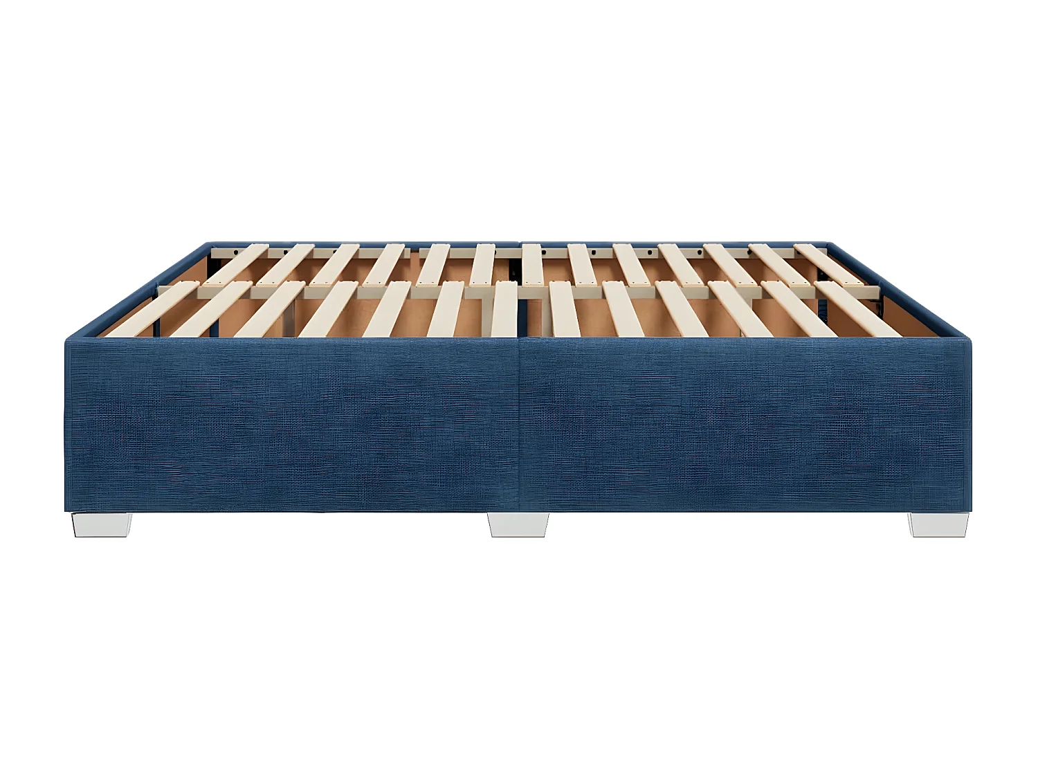 Estructura de cama tela azul 180x200 cm