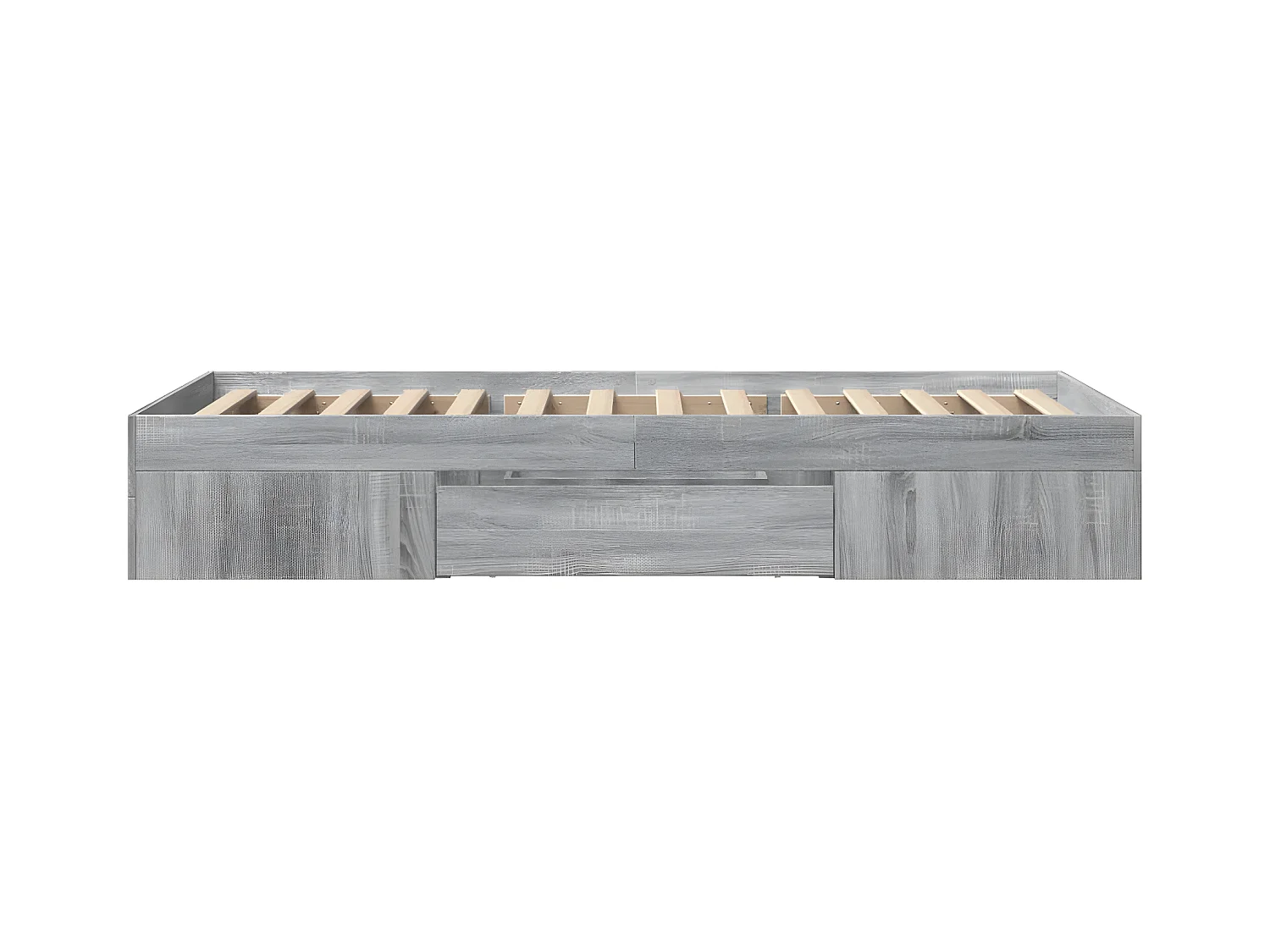 Estructura de cama madera de ingeniería gris Sonoma 90x200 cm