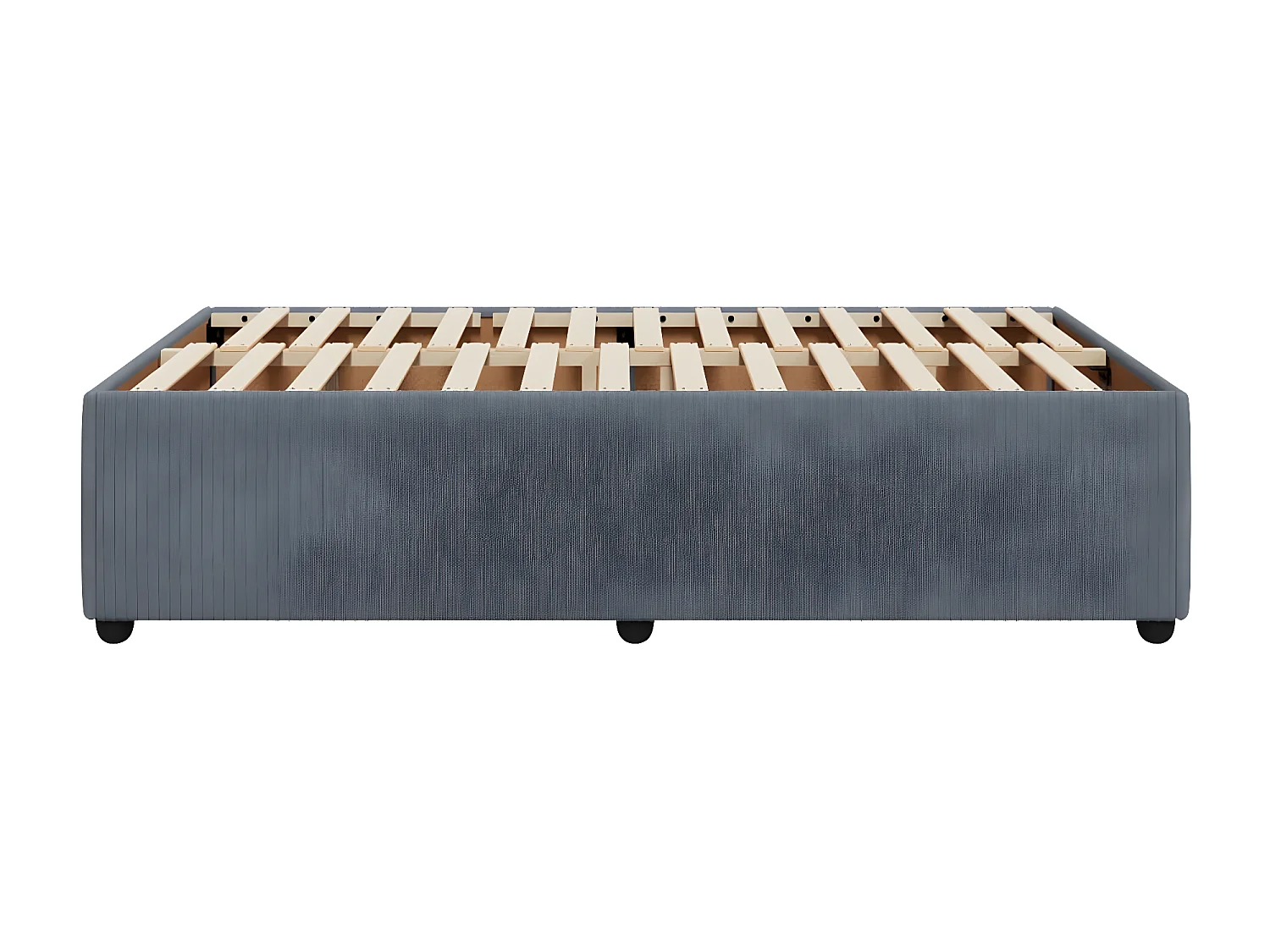 Estrutura de cama 120x190 cm veludo cinzento-escuro