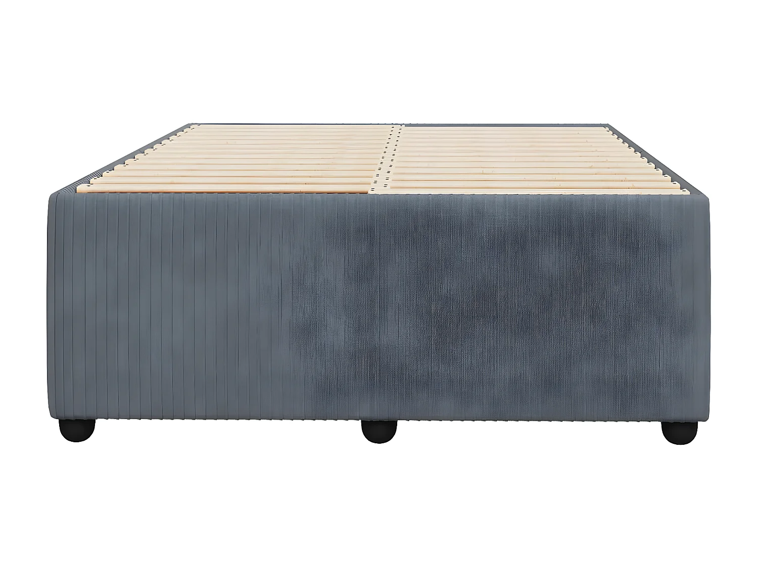 Estructura de cama terciopelo gris oscuro 120x190 cm