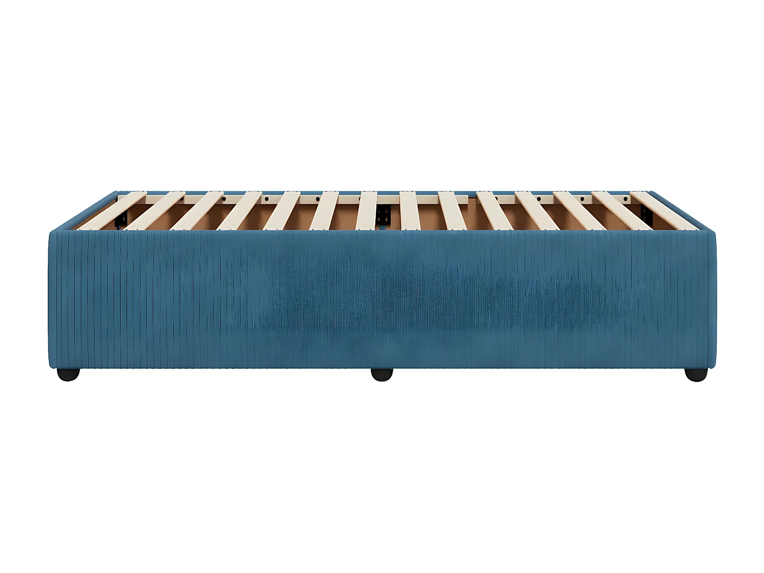 Estrutura de cama 90x190 cm veludo azul