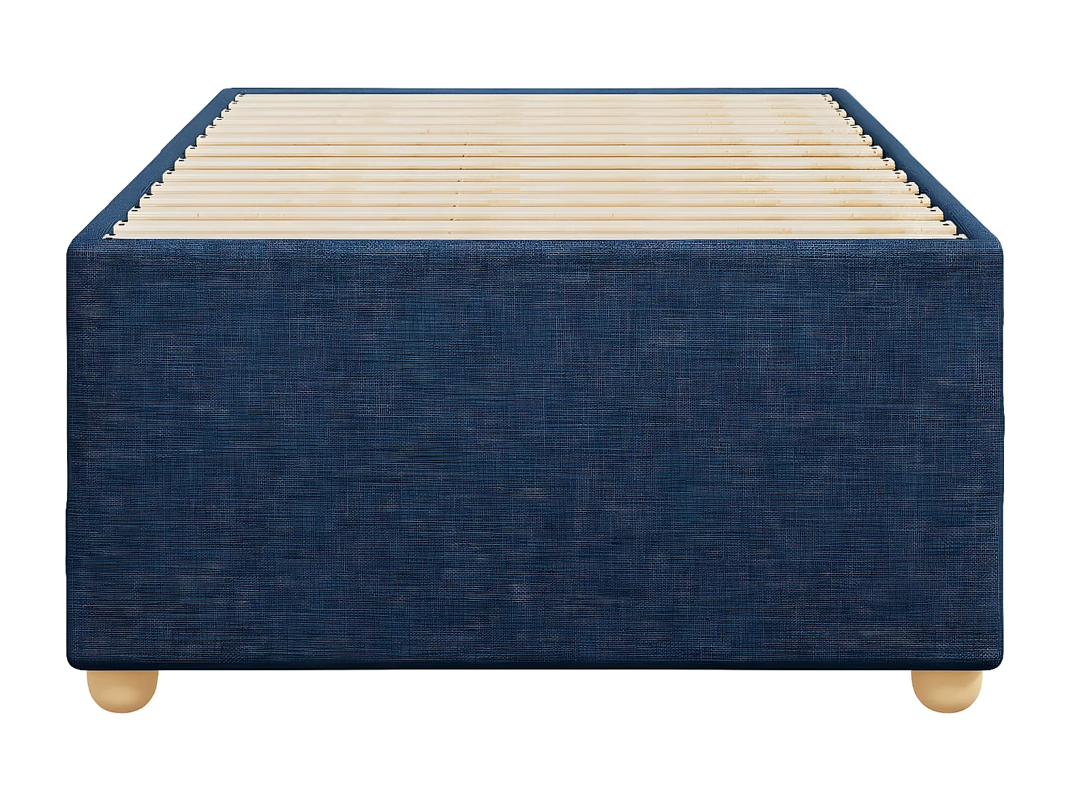 Estructura de cama de tela azul 90x200 cm