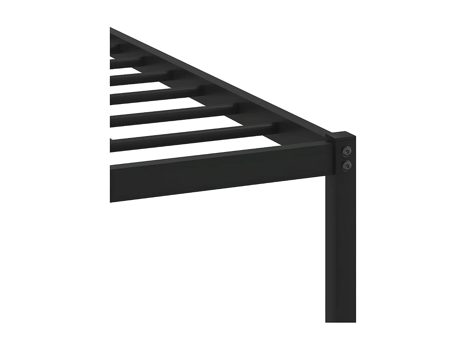 Estructura de cama con cabecero metal roble Sonoma 100x190 cm